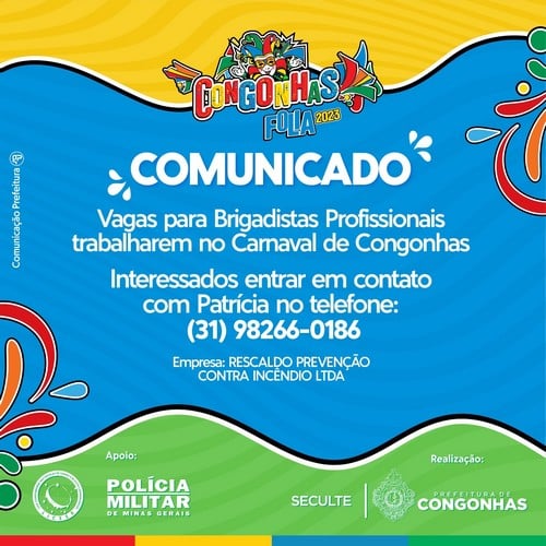 Vaga para brigadista
