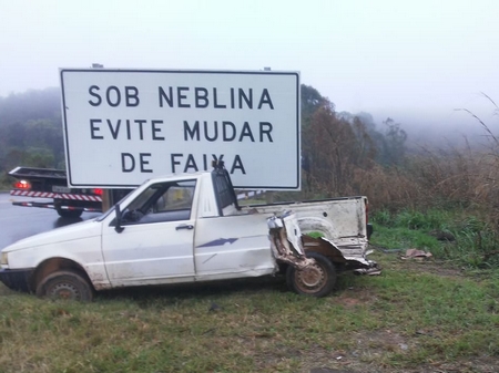 Dia de chuva tem três acidentes na BR 040