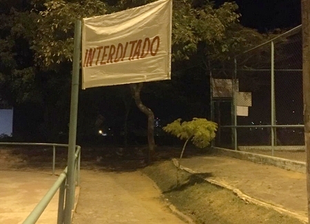 Quadras da Praça do Cristo são interditadas