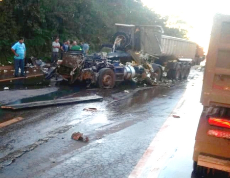 Acidente provoca morte e congestionamento  na BR 040