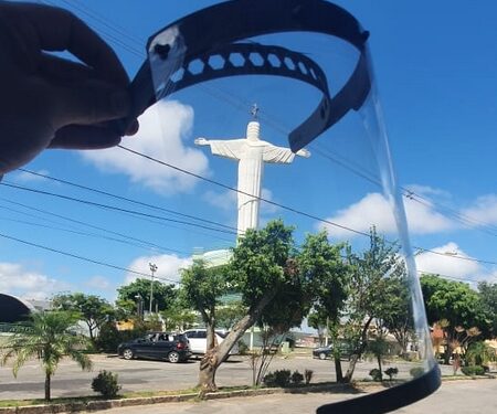 Voluntários de Lafaiete e Ouro Branco produzem protetores em 3D para profissionais que atuam no combate ao coronavírus