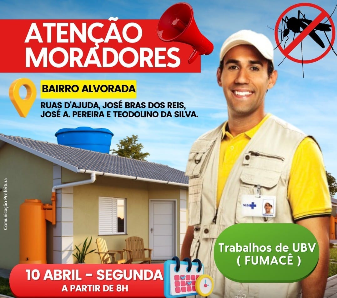 Tem fumacê no bairro Alvorada nesta segunda em Congonhas