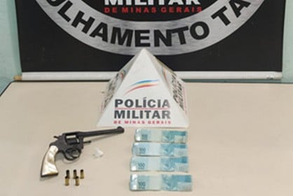 Homem é preso por porte ilegal de arma de fogo e disparo em via pública