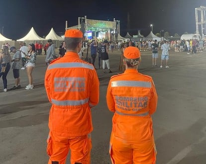 Corpo de Bombeiros realiza atividade de prevenção em  Carnaval de Congonhas