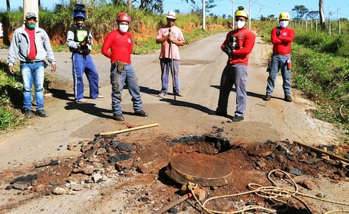 Bombeiros salvam cães em local de difícil acesso
