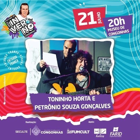 Toninho Horta & Petrônio Souza se apresentam hoje em Congonhas