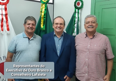 Prefeitos de Lafaiete e Ouro Branco discutem sobre ações regionais
