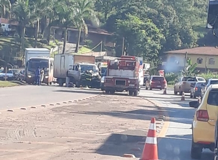 Acidente interdita temporariamente a BR 040