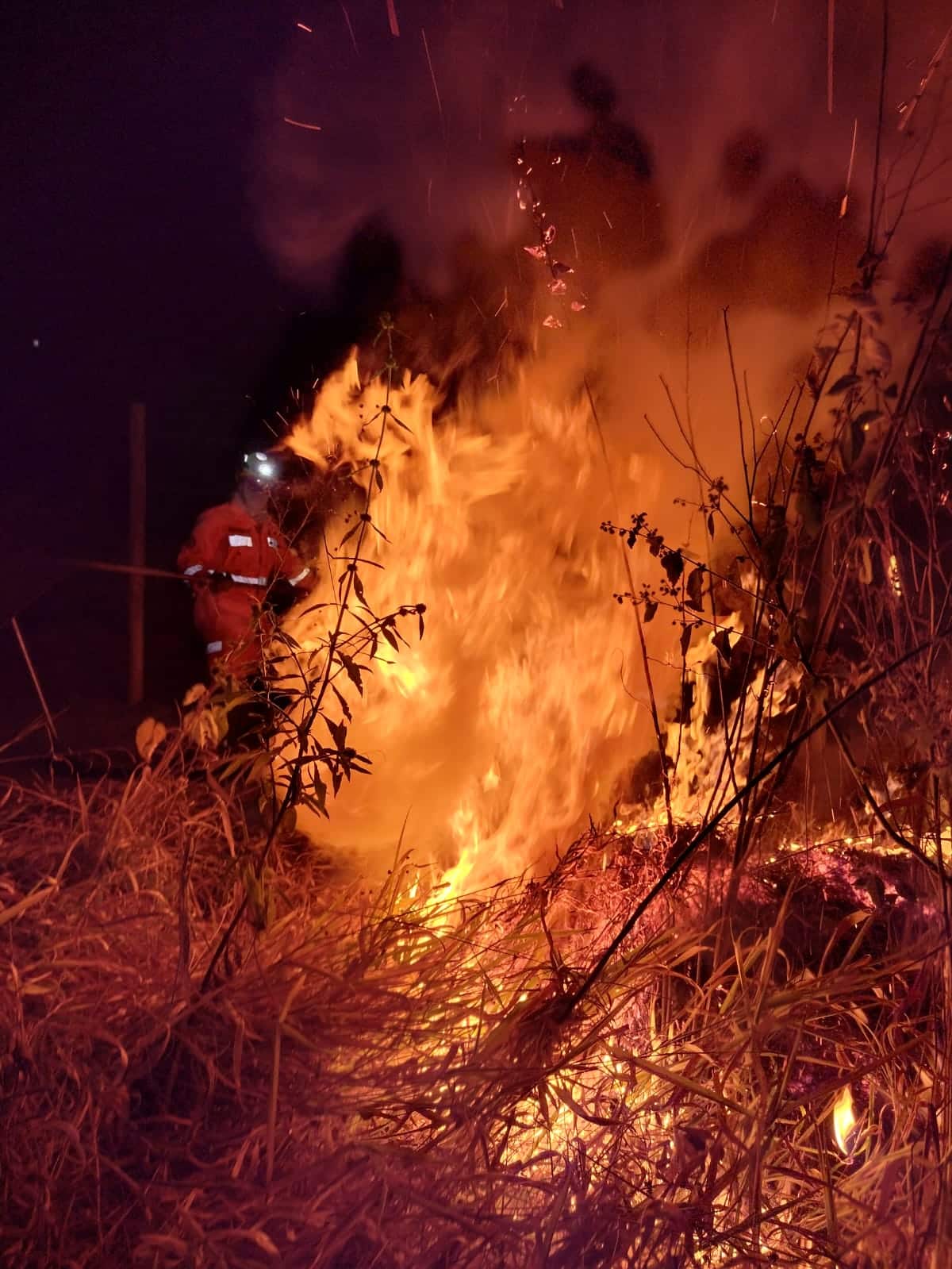Incêndio atinge área cultural em Barbacena
