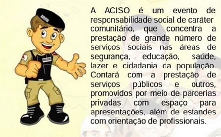 Hoje tem Ação Social da PM em Lafaiete com prestação de serviços