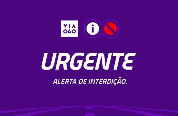 BR-040 será fechada por 30 minutos nesta terça-feira