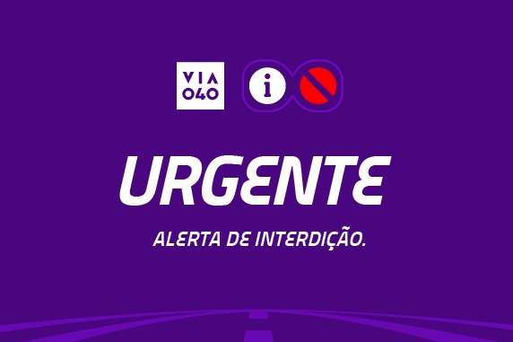 BR-040 será fechada por 30 minutos nesta terça-feira