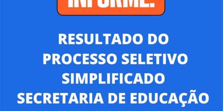 Divulgado resultado do Processo Seletivo da Educação de Ouro Branco