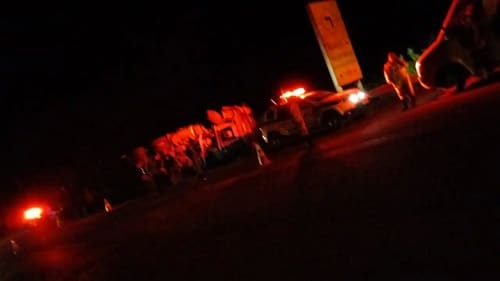 Carreta que transportava carne tomba na curva do japonês em Carandaí