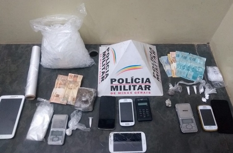 Três homens são presos por suspeita de tráfico em Lafaiete