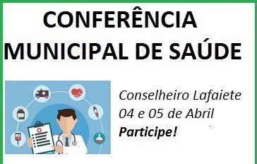 Conferência definirá os rumos da saúde em Lafaiete para os próximos quatro anos