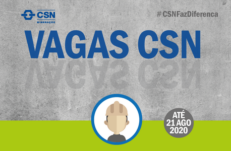 CSN Mineração abre vagas de emprego
