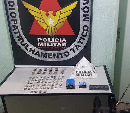 PM apreende drogas no bairro Rochedo