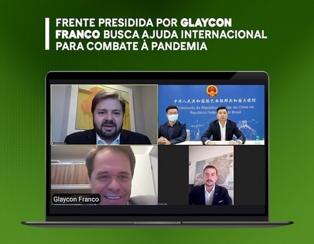 Frente presidida por Glaycon Franco busca ajuda internacional para combate à pandemia