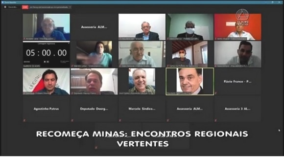 Lafaiete sedia reunião do plano de recuperação econômica de MG