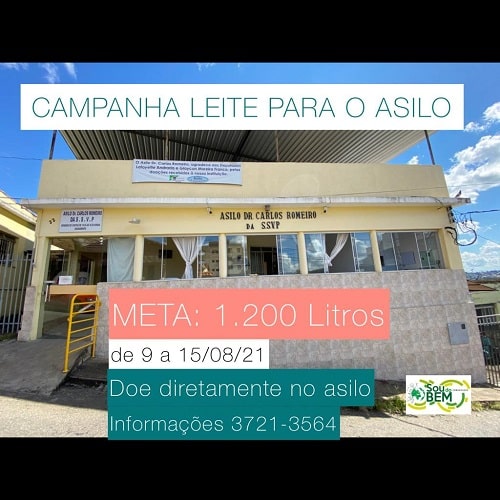 Asilo Dr. Carlos Romeiro precisa urgentemente de doação de leite