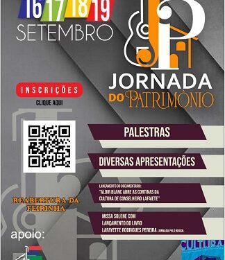 Lafaiete realiza Jornada do Patrimônio Histórico Cultural na próxima semana