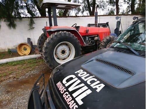 Trator furtado avaliado em R$ 140 mil é recuperado