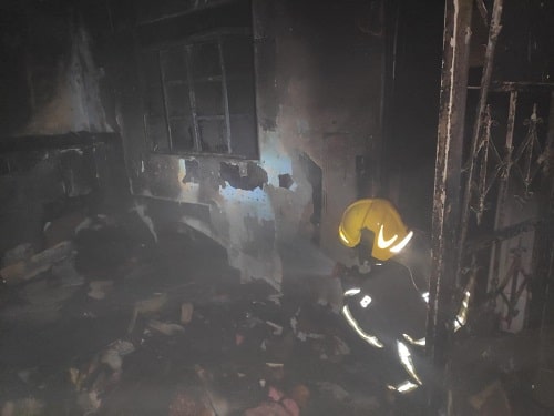 Casa pega fogo em São João del-Rei