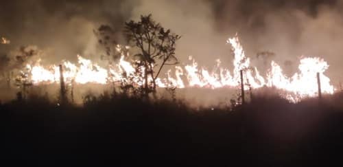 Incêndio atinge fazenda