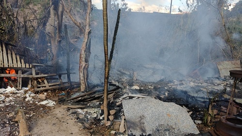 Bombeiros atendem três ocorrências de incêndios em vegetações em Barbacena