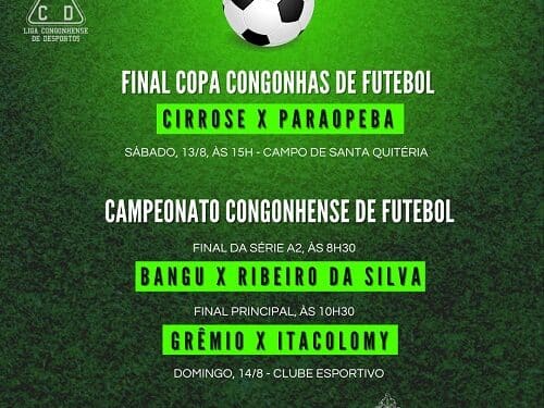 Congonhas recebe duas finais de torneios de futebol neste fim de semana
