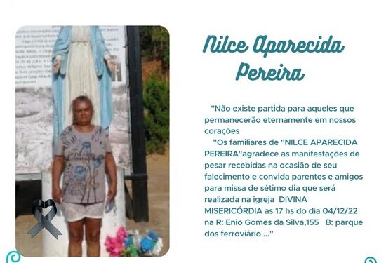 Missa de Sétimo Dia – Nilce Aparecida Pereira