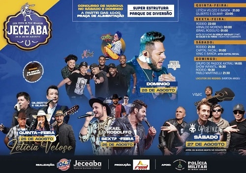 Festa do Peão Boiadeiro de Jeceaba retorna com grandes shows