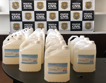 Polícia Civil recebe doação de álcool em gel e EPI’s em Lafaiete