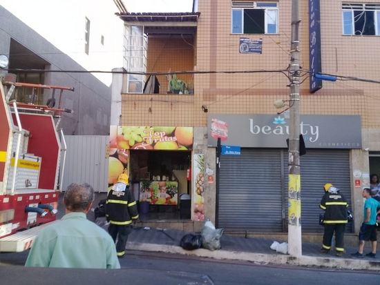 Incêndio atinge comércio em Lafaiete