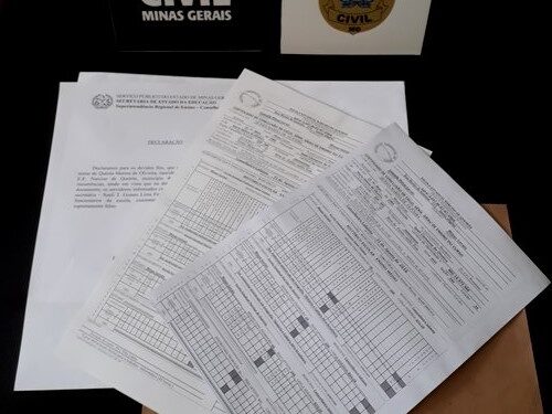 Preso suspeito de falsificar diplomas escolares em Lafaiete