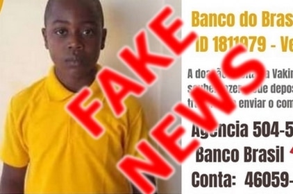 Golpista cria vaquinha falsa se passando por família de menino haitiano