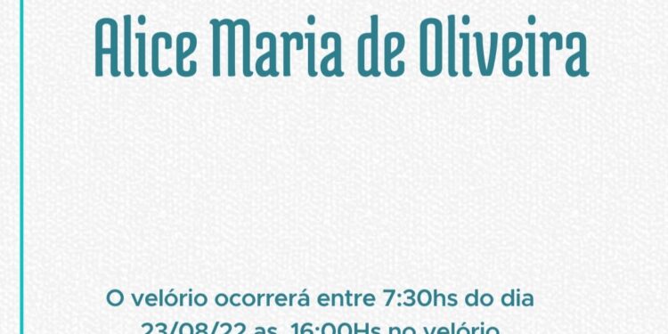 Alice Maria de Oliveira