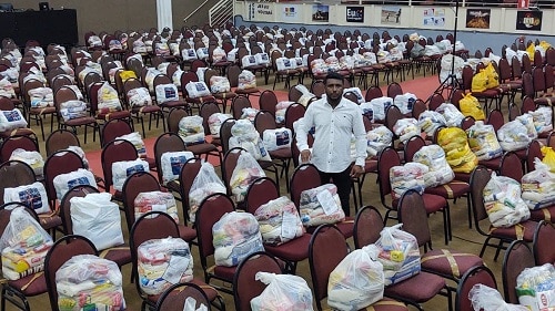 Igreja arrecada mais de dez toneladas de alimentos em ação solidária
