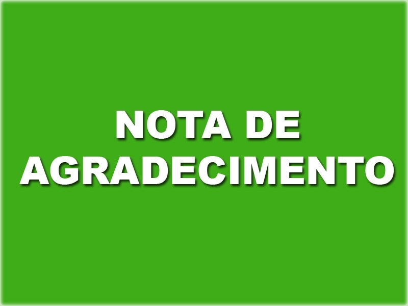 Nota de Agradecimento