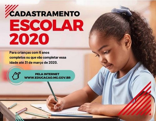 Termina nesta sexta-feira cadastramento escolar para 2020