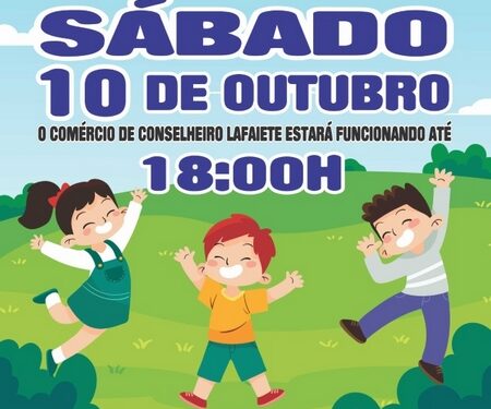 Comércio de Lafaiete funciona até 18h hoje