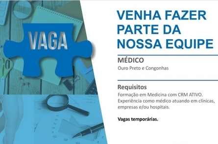 Vaga: Contrata-se médico