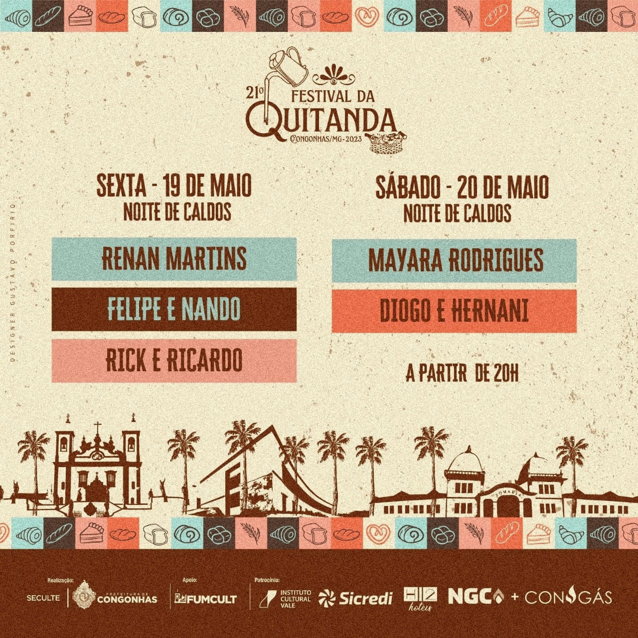 Festival de Quitanda tem Sá e Guarabyra em Congonhas