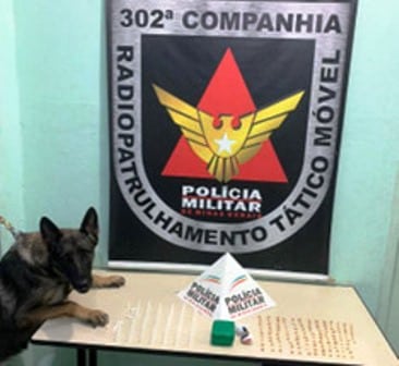 Polícia apreende mais de 100 pedras de crack em Lafaiete