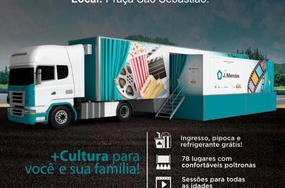 Projeto traz cinema gratuitamente na praça São Sebastião em Lafaiete