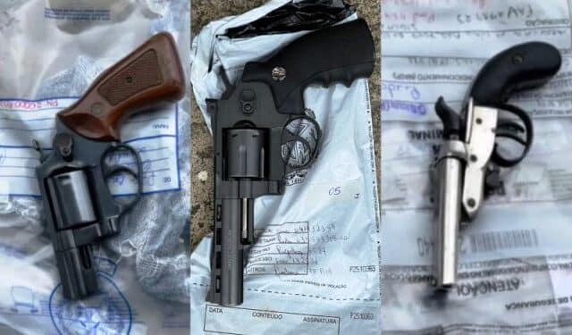 Polícia destrói mais de 100 munições e 40 armas