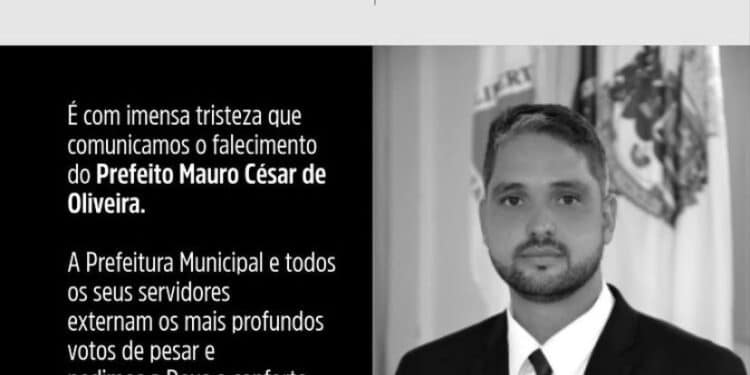 Prefeito de Alfredo Vasconcelos morre aos 36 anos