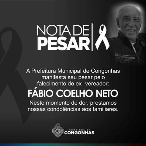 Morre o ex-vereador Fábio Coelho Neto