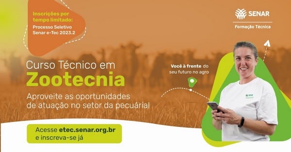 Último dia de inscrições para os cursos técnicos do Senar!